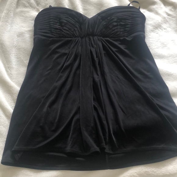 Sz M BCBG Strapless Blouse - Picture 3 of 6